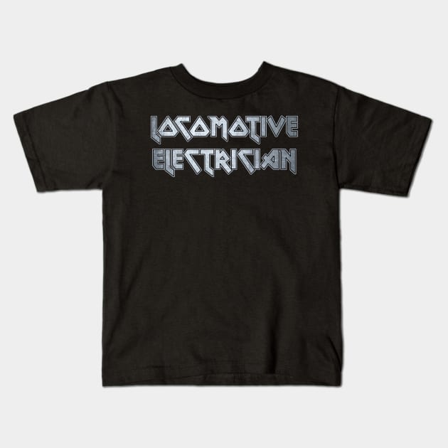 Locomotive Electrician Kids T-Shirt by Erena Samohai